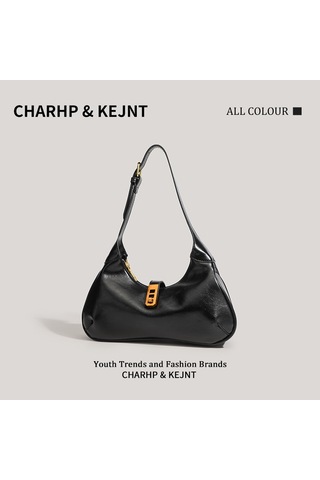 Charhp&kejnt Sonbahar Ve Kış Tasarım Çanta Basit Ve Çok Yönlü Koltuk Altı Çantası Siyah