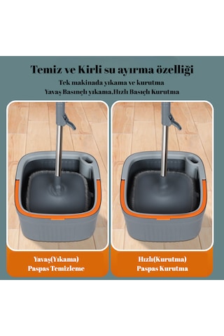 Altron 4 Mop'lu Temiz Su Ile Kirli Su Ile Ayıran Otomatik Temizli