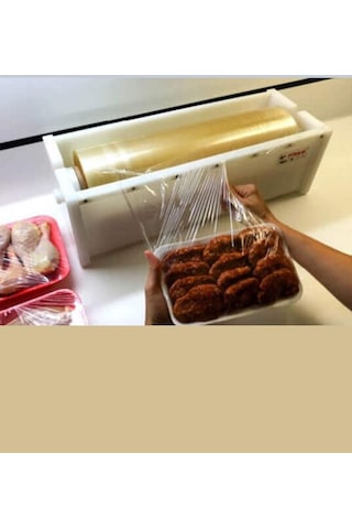 Türkay Streç Film Kesme Aparatı Büyük Polietilen 50x16 Cm - Beyaz