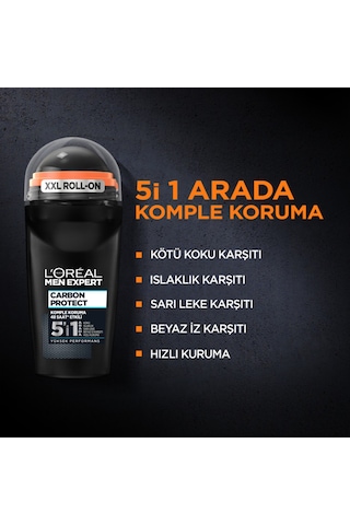L'Oreal Paris Men Expert Carbon 5'i 1 Arada Roll On 50 ML