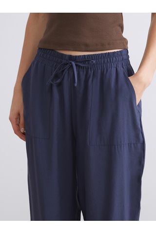 Lcw Vision Lacivert Beli Lastikli Kadın Jogger Pantolon