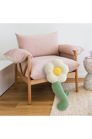 Suntek Magideal Dolması Peluş Çiçekler Bebek Figürü Başucu 50cm beyaz