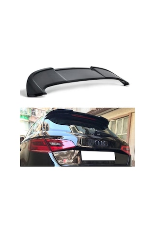 Audi Tuning A3 Hatchback 2013 Sonrasi Piona Black Boyalı Spoyler / Spoiler