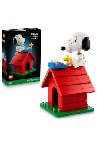 LEGO® Ideas Peanuts: Snoopy’nin Köpek Kulübesi 21368 - Yetişkinler için Snoopy Figürü İçeren Model Yapım Seti (964 Parça)