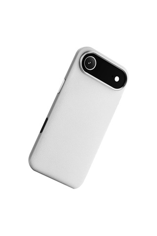 Joko Apple iPhone Uyumlu 17 Air Wonder Deri Magsafe Kapak - Beyaz Düz Renkli