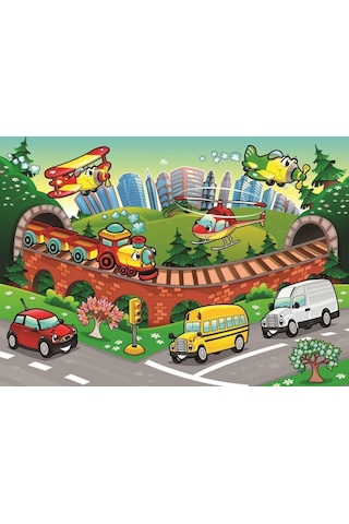 Art Puzzle Kids 50 Parça Taşıtlar Ve Trafik Çocuk Puzzle
