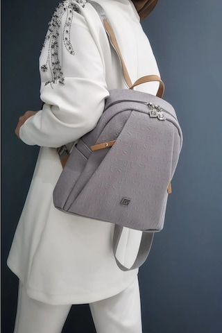 Just Polo Kadın Gri Taba Büyük Boy Sırt Çantası