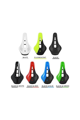 Novahub West Bıkıng Bisiklet Selesi Yedek Koltuk Minderi Yumuşak Pu Deri İçi Boş Koltuk Minderi Mtb Dağ Bisikleti Yol Bisikleti İçin - Floresan Yeşil Altın