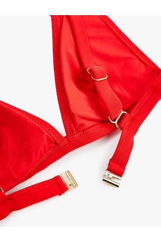 Koton V Yaka Bralet Bikini Üstü Kırmızı 6sak10297mm