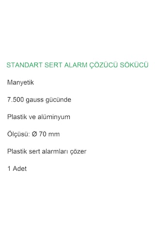 7.500 Gauss Standart Alarm Etiketi Çözücü Sökücü