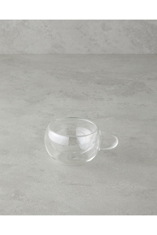 English Home Mistral Borosilikat Cam Double Wall Kupa 100 Ml Şeffaf Şeffaf