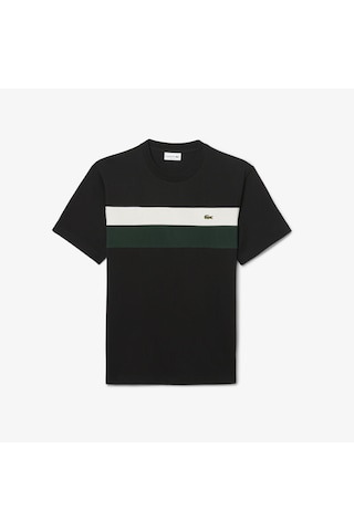 Lacoste Golf Colour Block Erkek T-shirt Siyah