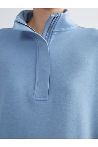 Lcw Everyday Mavi Dik Yaka Kadın Sweatshirt Tunik