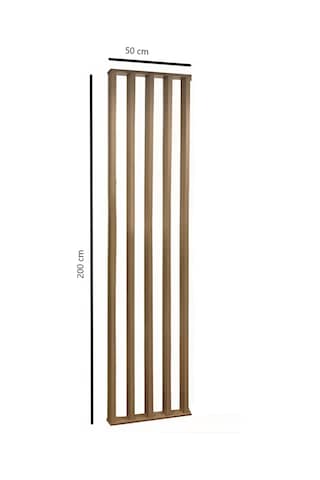 Ahşap Çıtalı Paravan Oda Ayırıcı Seperatör Duvar 50x200 Cm