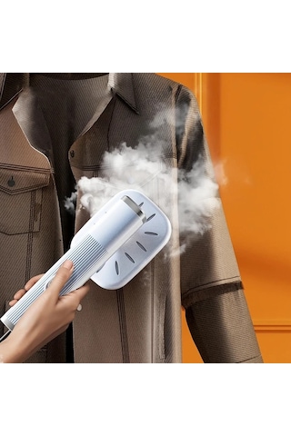 Elmpaly Beyaz Mini Ütü Makinesi Giyim İçin Taşınabilir Katlanır Usb Buharlı Ütü