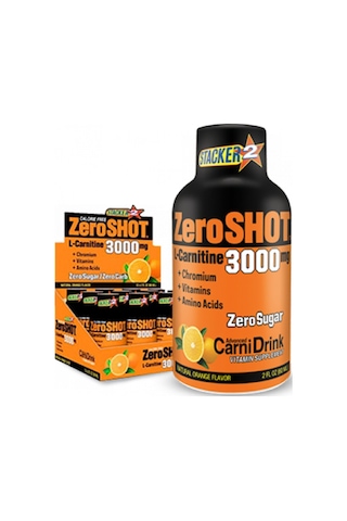 Zero Shot 3000Mg L-Carnitine 60 Ml.X 12 Adet & L-Karnitin