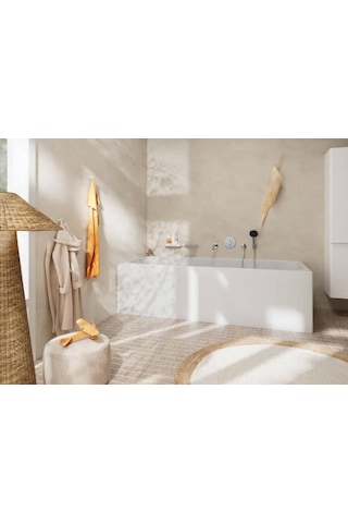 Hansgrohe Duoturn S 2 Çıkış İçin Ankastre Banyo Bataryası - 75418000 Krom