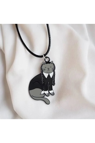 Best Friends 2'li Kedi Kolye Kahverengi
