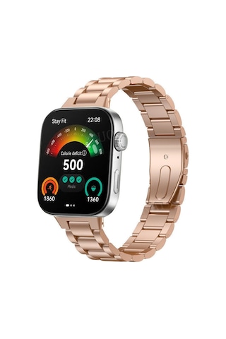 Huawei Watch Fit 3 / Fit 4 Uyumlu 20mm Paslanmaz Çelik Klasik Saat Kordonu