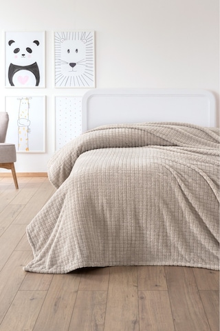 Tek Kişilik Wellsoft Battaniye - Yumuşak, Polar, Peluş Battaniye - 160x210 Cm Bej Bej