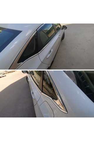 Honda Civic Fe1 Uyumlu Krom Cam Alt Çıtası 2021- 8 Parça