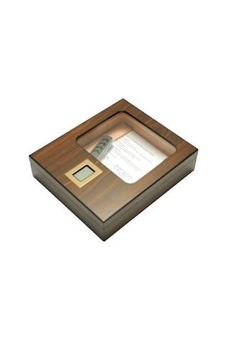 Premiumquality San Telmo Kahverengi Sedir Humidor Puro Kutusu - Tr9632