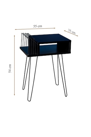Plak Ve Pikap Sehpası Metal Ayaklı
