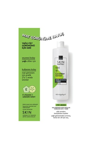 Avon Skin Mat Görünüm Veren Micellar Temizleme Suyu + Tonik 400 ML
