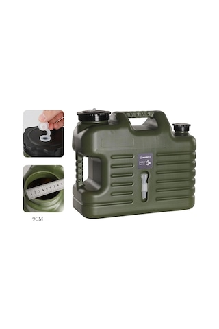Madfox Galon Air Pe Musluklu Su Bidonu 18 Litre Yeşil