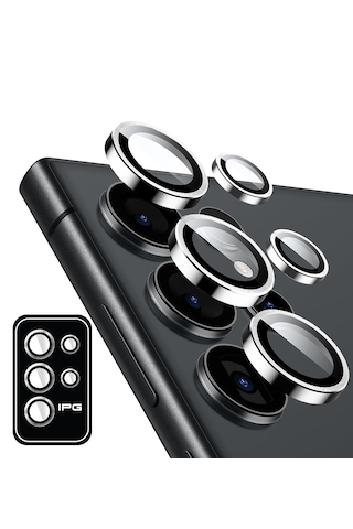 Galaxy Uyumlu S25 Ultra Ipg Kamera Lens Koruyucu Alüminyum - Gümüş