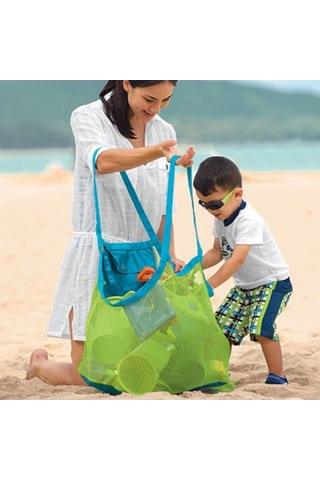Didadodo Katlanabilir Çocuk Plaj Çantası - Hızlı Saklama, Dayanıklı Ve Konforlu Yeşil, Pratik Kapaklı Yeşil