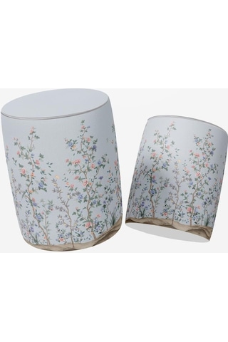 Mini Colorful Flowers Puf Kumaşı Süettir. Uluslararası Solmama Sertifikasına Sahiptir. Çok Renkli