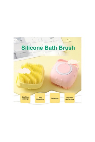 Hangfox Mavi Silikon Evcil Hayvan & Bebek Duş Fırçası - Sabun Depolama Özelliğiyle Multifonksiyonel Masaj Ve Yıkama Araçları