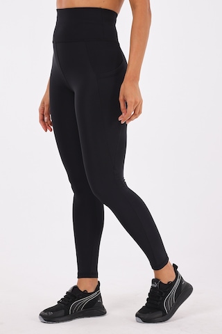 Scorp Sculpt Kadın Yüksek Bel Toparlayıcı Push Up Cepli Uzun Spor Tayt Siyah STANDART