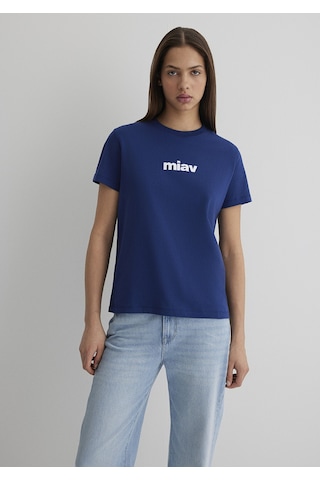 Mavi - Miav Baskılı Lacivert Tişört 1610622-70722 Lacivert