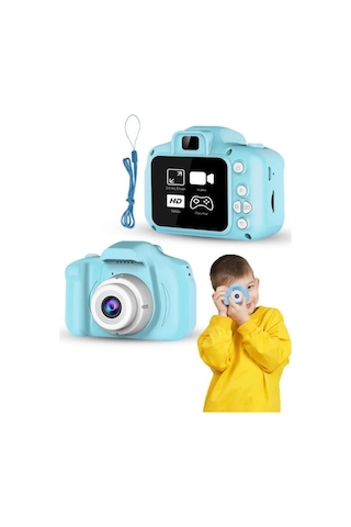 Mavi - 223 - Hd Tnabilir Mini Kamera Video Kayıt Ve Fotoğraf - Csmo-tex - Çekim Özellikli