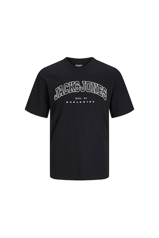 Jack & Jones Jjecaleb Varsıty Tee Ss O Siyah Erkek Çocuk Kısa Kol T-shirt SIYAH