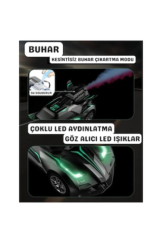 Mj Toys Uzaktan Kumandalı Şarjlı Duman Atan Araba 1:20 Full Fonksiyon Kum