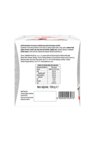 Çikolata 15'li 150 Gr - 2 Adet