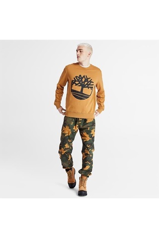 Timberland Tımberland Tree Logo Crew Neck Sweatshirt Tb0a2bj8p571-wheat Boot/black Koyu Sarı