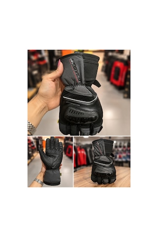 Kışlık Motosiklet Eldiveni Su Geçirmez, Korumalı, Termal, Rüzgar Geçirmez, Dokunmatik Uyumlu Motoreldiven Kışlık Motosiklet Eldiveni Su Geçirmez, Korumalı, Termal, Rüzgar Geçirmez, Dokunmatik Uyumlu Motoreldiven