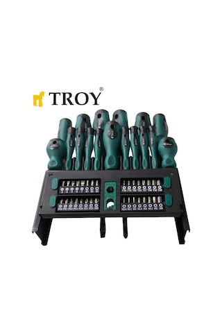 Troy 22350 Tornavida Bits Uç Seti 50 Parça