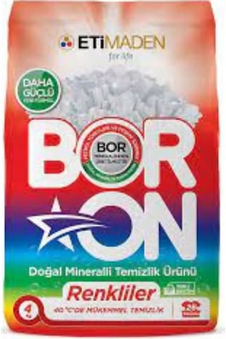 Boron Doğal Toz Çamaşır Deterjanı Renkliler Için 4 Kg 26 Yıkama