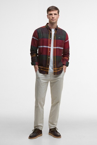 Barbour Dunoon Tailored Tartan Gömlek Tn69 Winterberry Tartan Çok Renkli