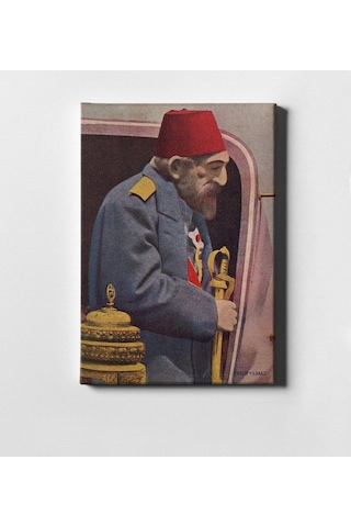 Kişiye Özel Sultan Iı Abdülhamit Han Kanvas Tablo (50 X 70 Cm.) 4