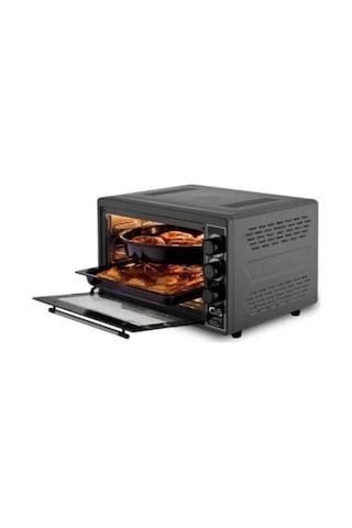 Asvera Gurme 40 L Turbo Fanlı Işıklı İki Tepsili Mini Midi Fırın