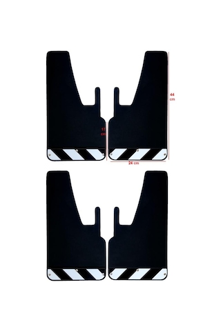 Ford Transit Tourneo Custom Siyah-beyaz Fosforlu 4'lü Paçalık Çamurluk Tozluk Frd0fx02801