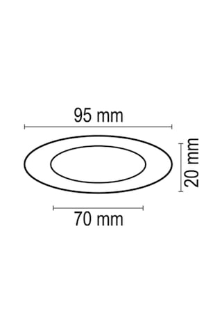 Havana 2,5'' Yuvarlak Cam Boş Kasa Beyaz