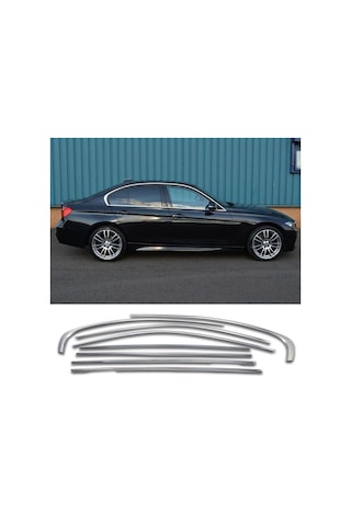 Bmw 3 Serisi F30 Krom Cam Çerçevesi Set 2012-2018 8 Parça