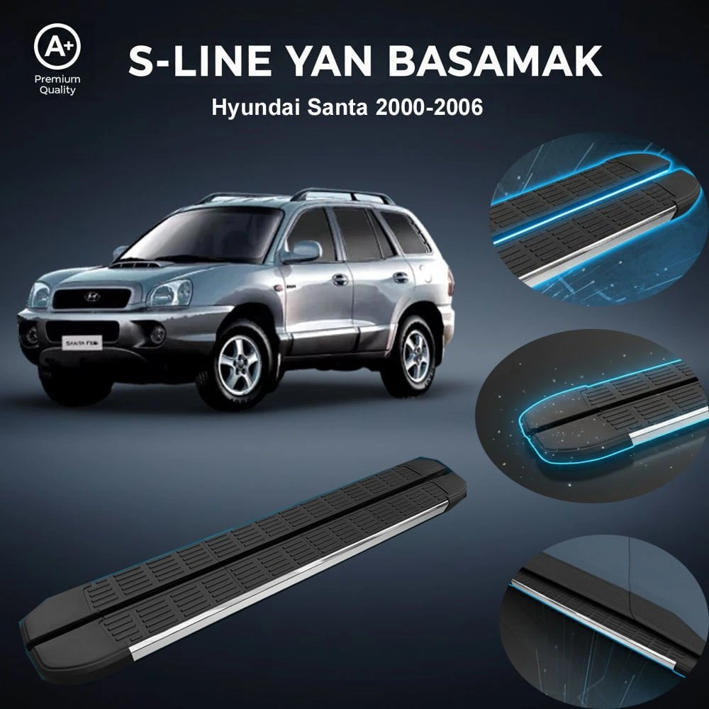 Hyundai Santa S-line Premium Krom Yan Basamak 2006-2006